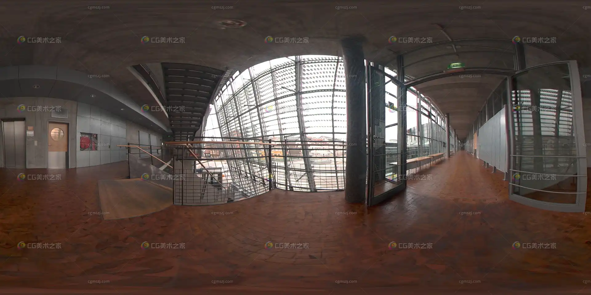 室内公共空间全景贴图
