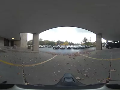 停车场入口全景贴图