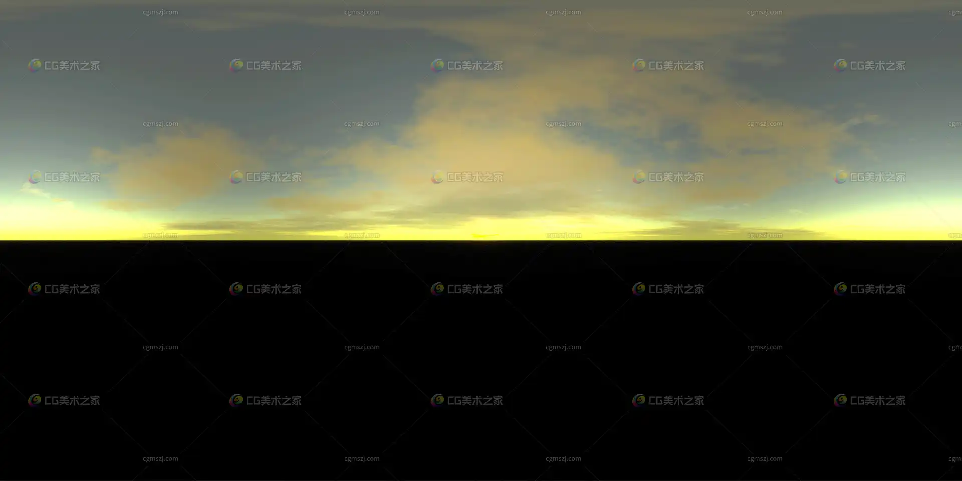 昏暗天空全景贴图 