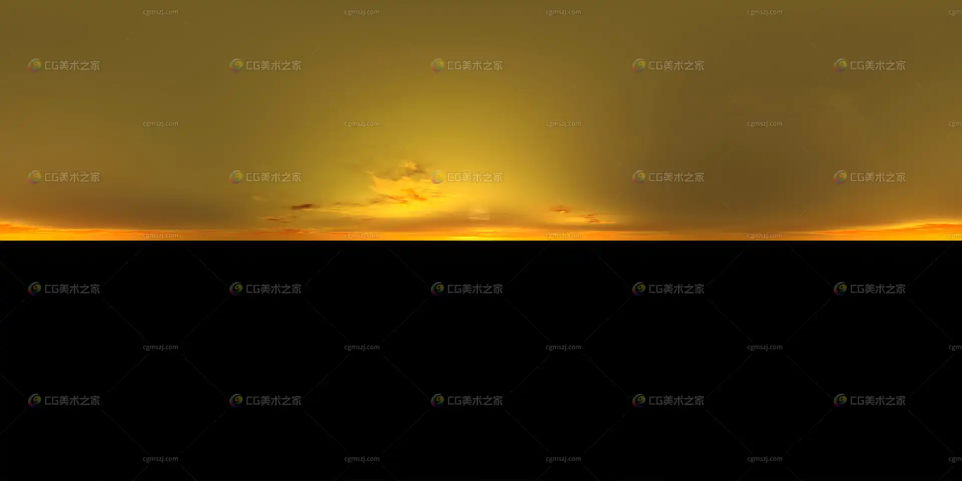 昏暗天空全景贴图 