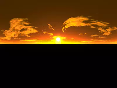 昏暗天空全景贴图 