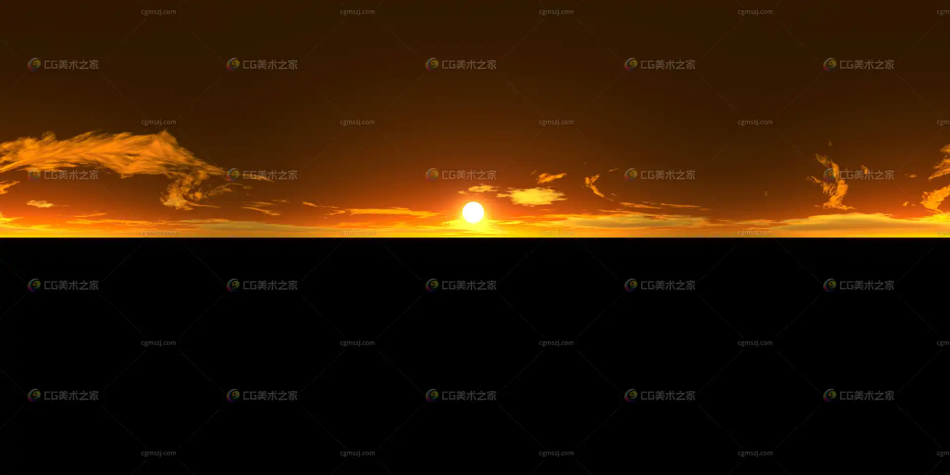 落日夕阳昏暗天空 贴图