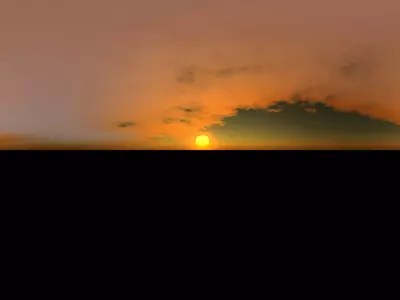 昏暗天空全景贴图 