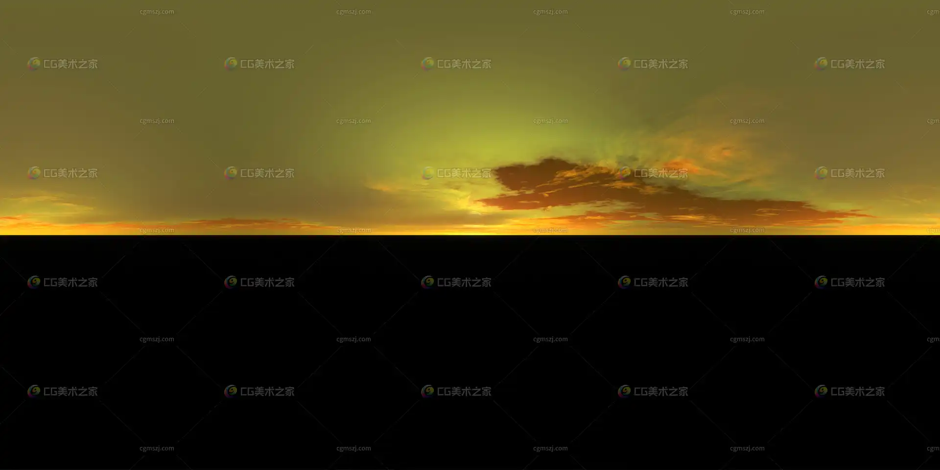 昏暗晚霞天空 贴图