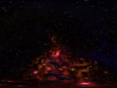 红色星云全景贴图