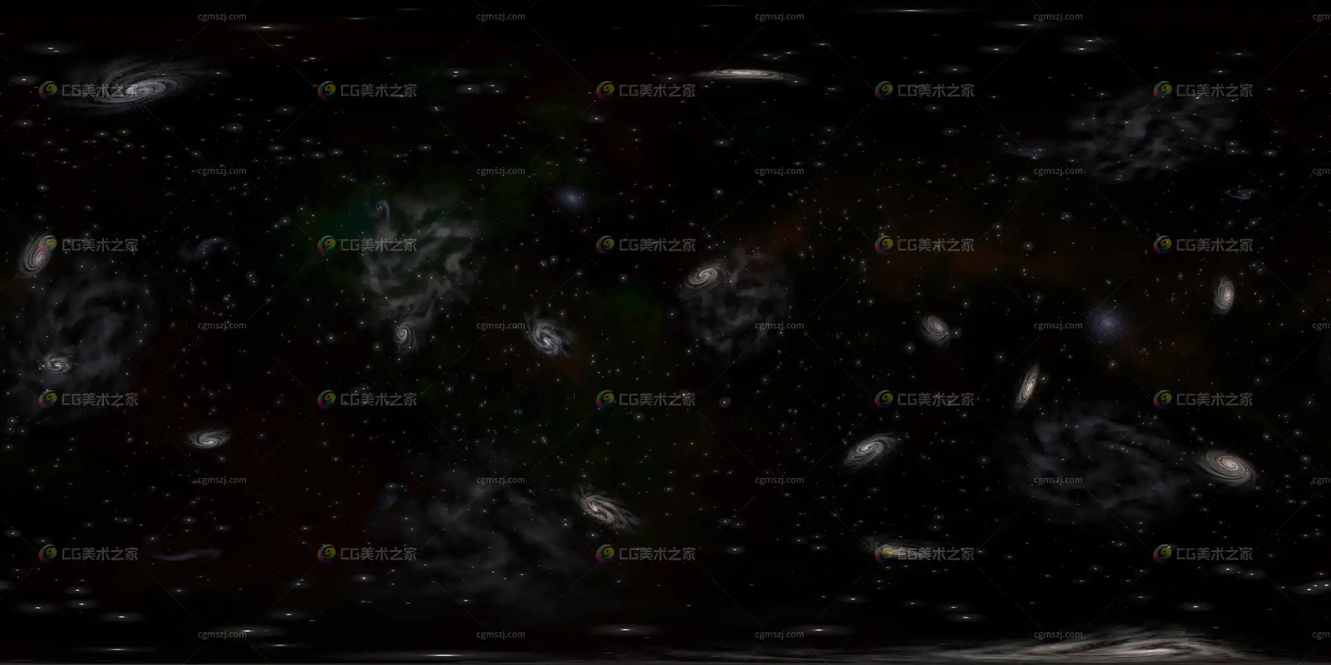 漩涡星系群全景贴图