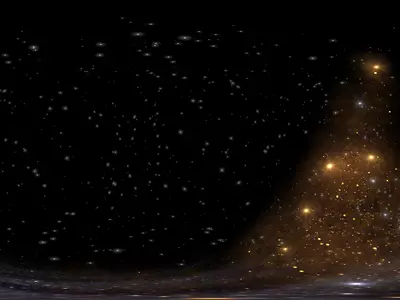 橙黄色星团全景贴图 