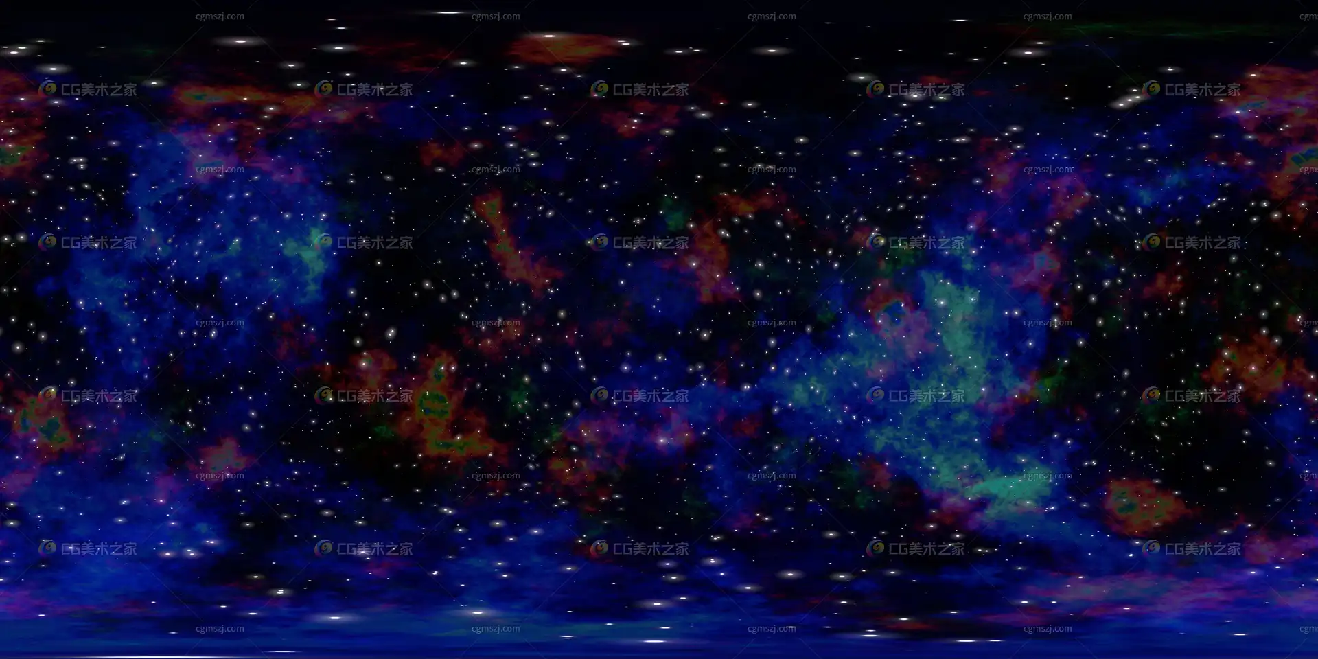 多色星云星团全景贴图