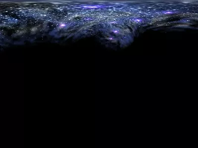 蓝紫色银河星系全景贴图