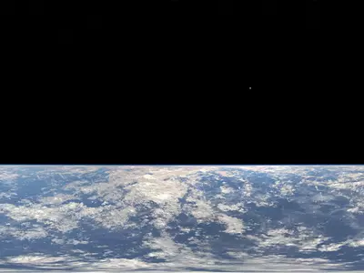 写实太空地球全景贴图