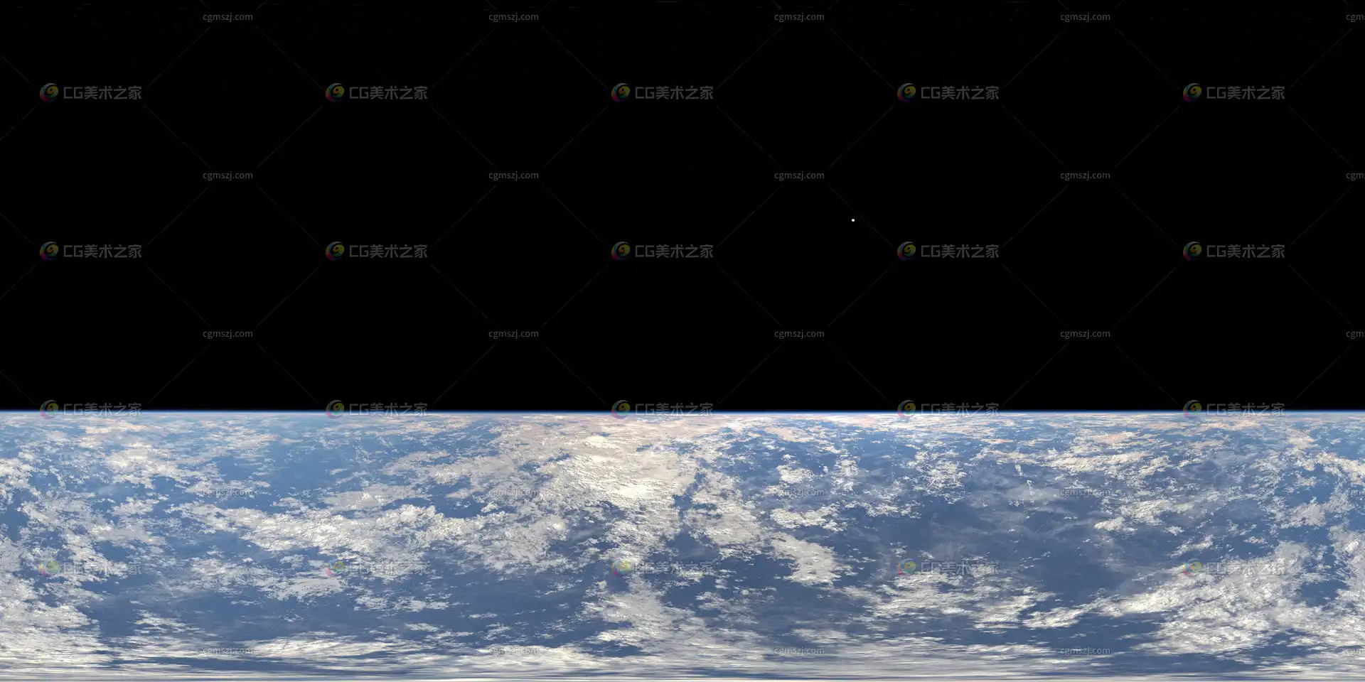 写实太空地球全景贴图
