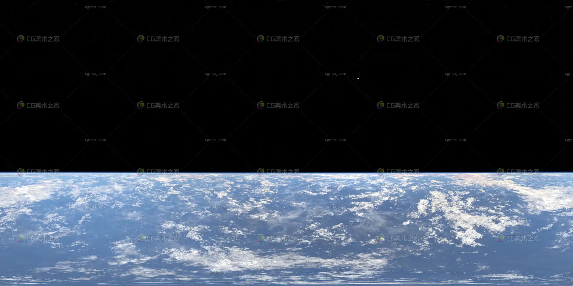 写实太空地球全景贴图