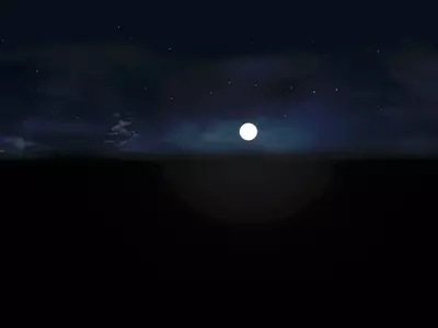 漫画卡通深夜天空贴图