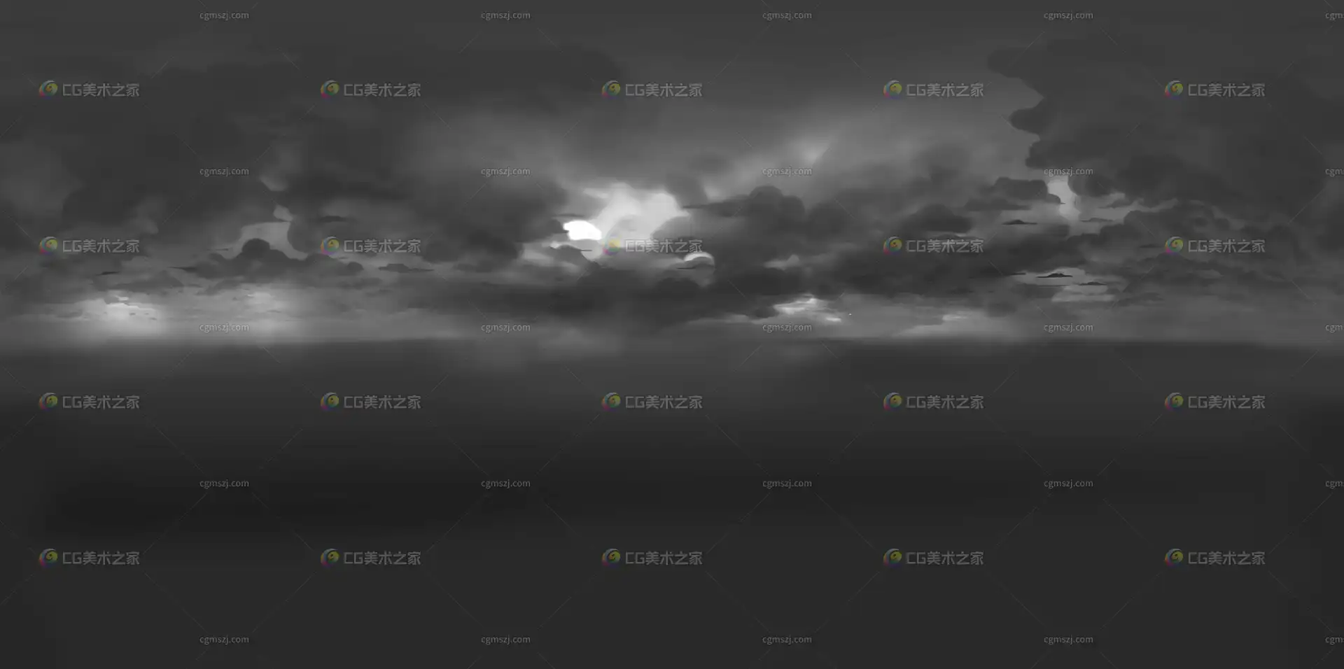 漫画卡通灰暗天空贴图