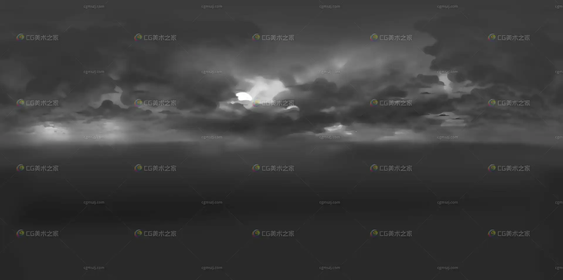 乌云密布漫画卡通天空贴图