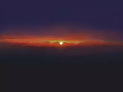 日落晚霞天空贴图