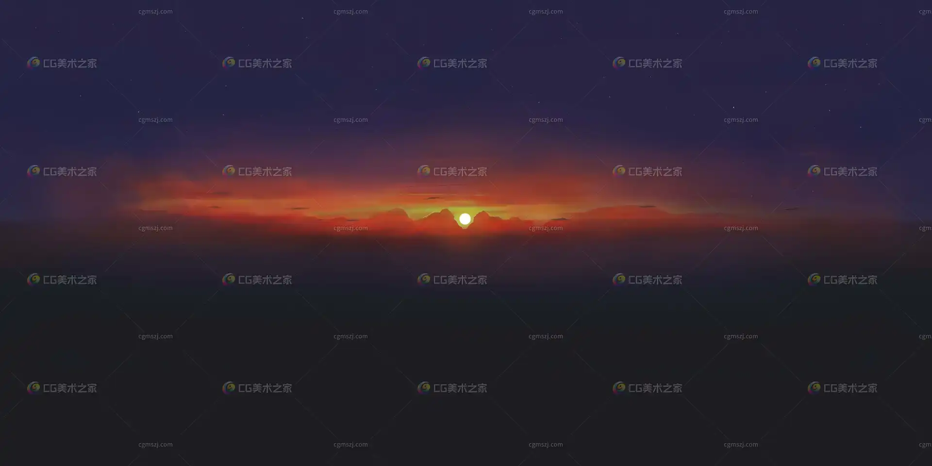 日落晚霞天空贴图