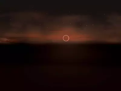 夜空云霞漫画卡通贴图