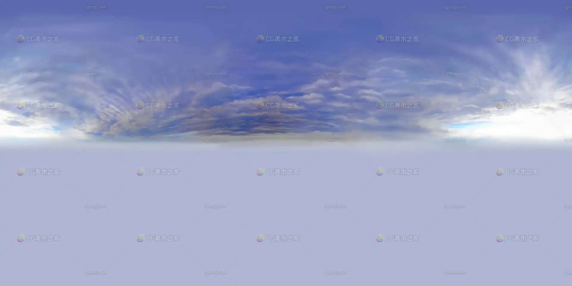 蓝白天空云朵贴图