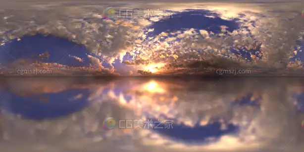 日落天空水镜贴图