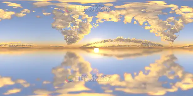 日出水镜贴图