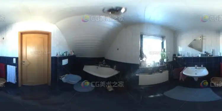 室内浴室白天HDR