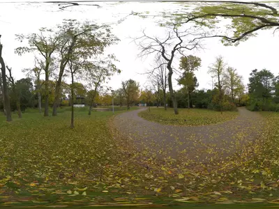 秋日公园小径贴图