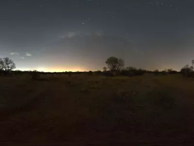 荒郊星空夜景贴图