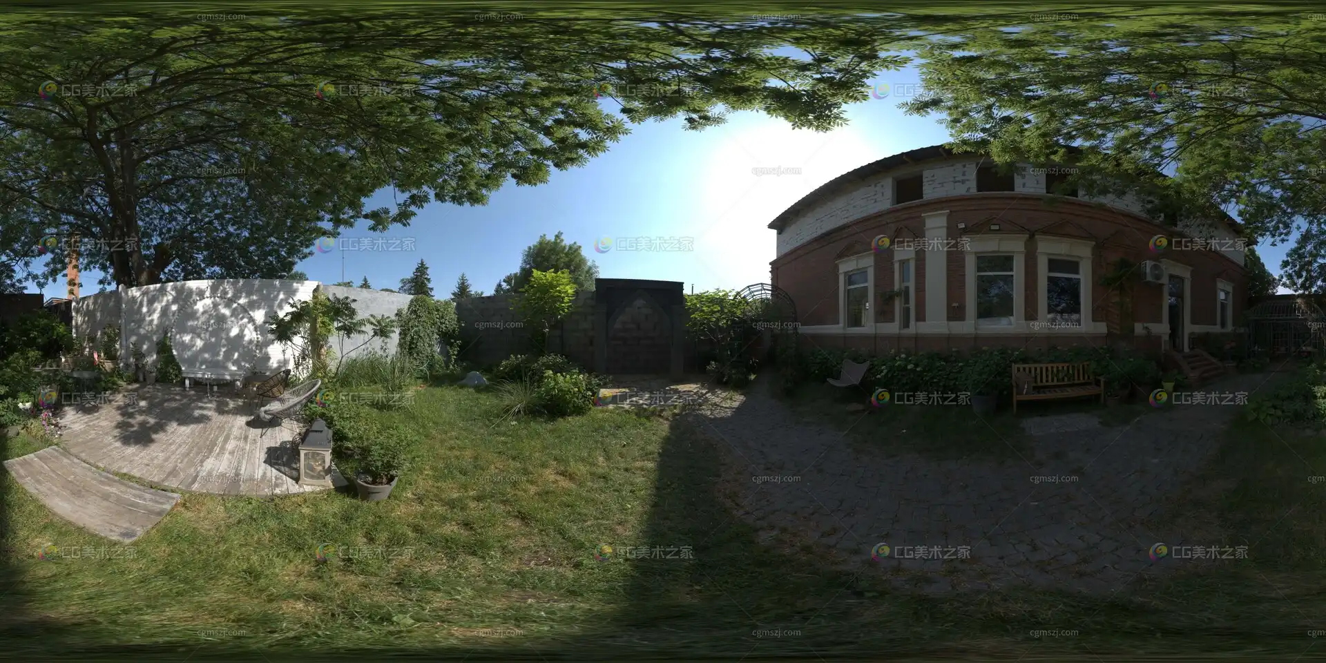 庭院住宅景观贴图