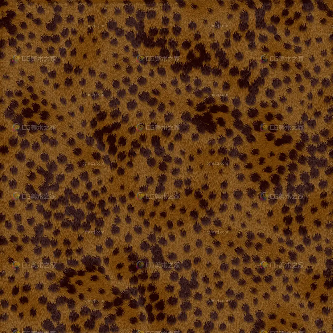 豹纹毛发纹理贴图