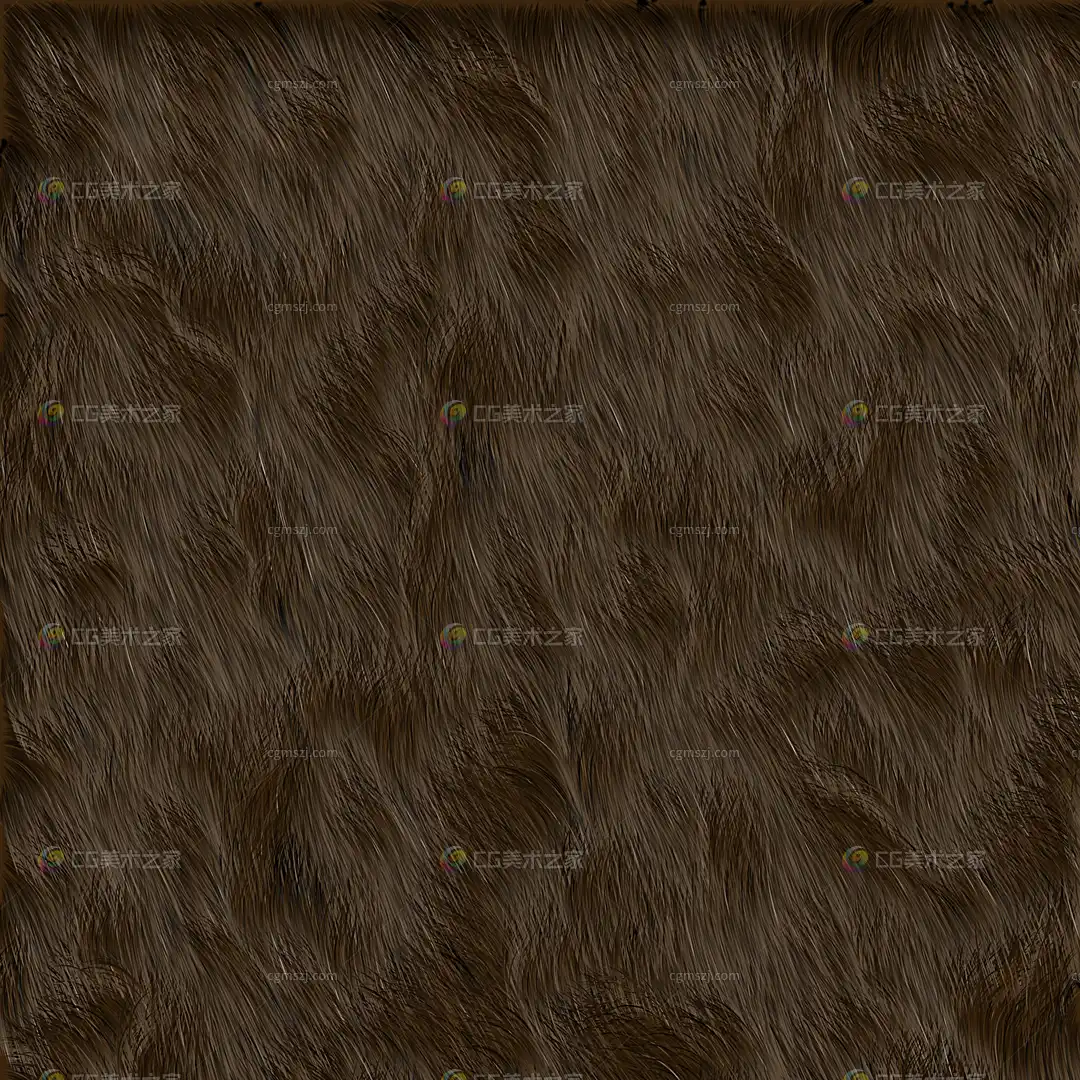 棕褐色动物毛发纹理贴图