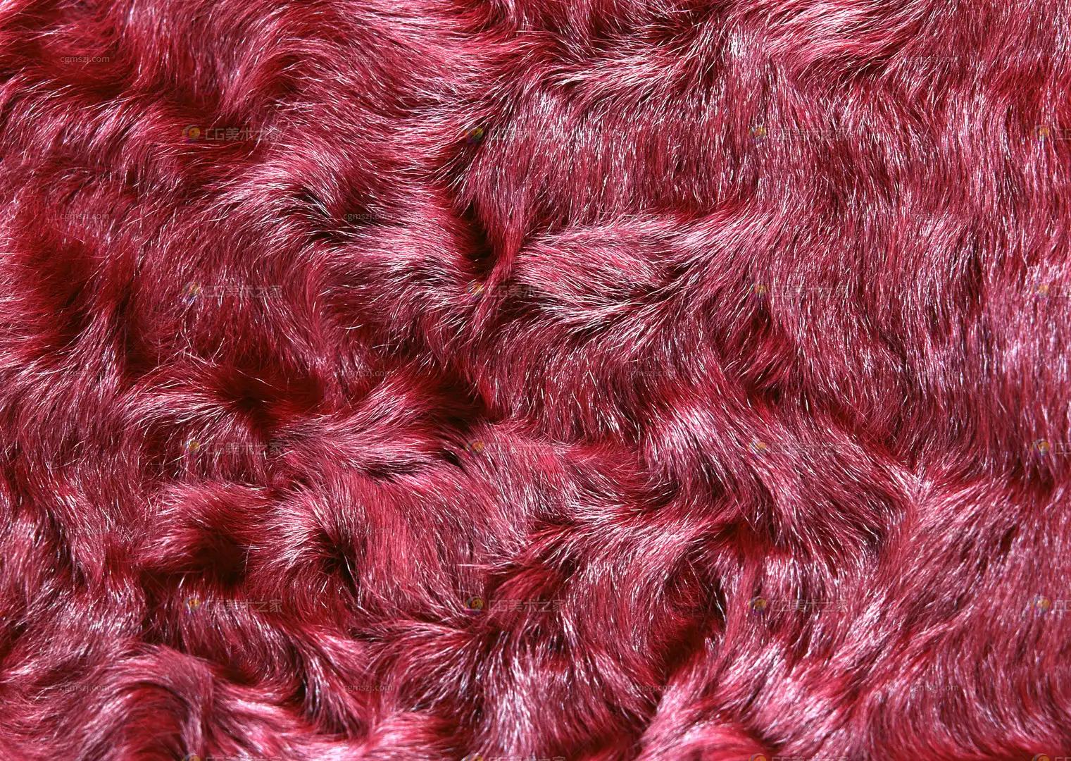 玫红色毛绒纹理贴图