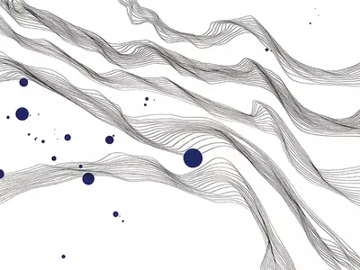 线条与蓝点肌理贴图