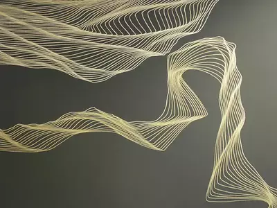 金色曲面肌理贴图