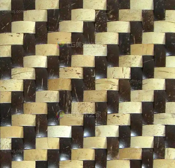 棕黄黑编织纹理贴图