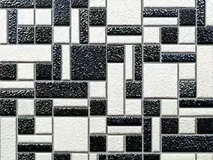 黑白方块拼贴纹理贴图