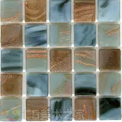 蓝棕色彩纹马赛克贴图