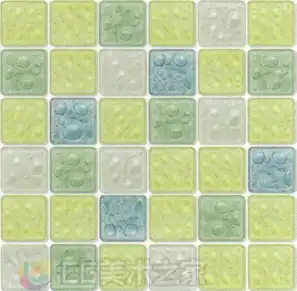 绿蓝灰色带气泡纹理马赛克贴图