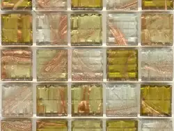 黄绿棕色彩纹马赛克贴图