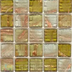 黄绿棕色彩纹马赛克贴图