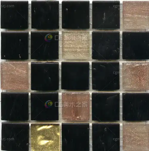黑棕色彩闪纹理马赛克贴图