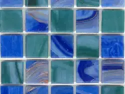 蓝绿色带棕纹马赛克贴图