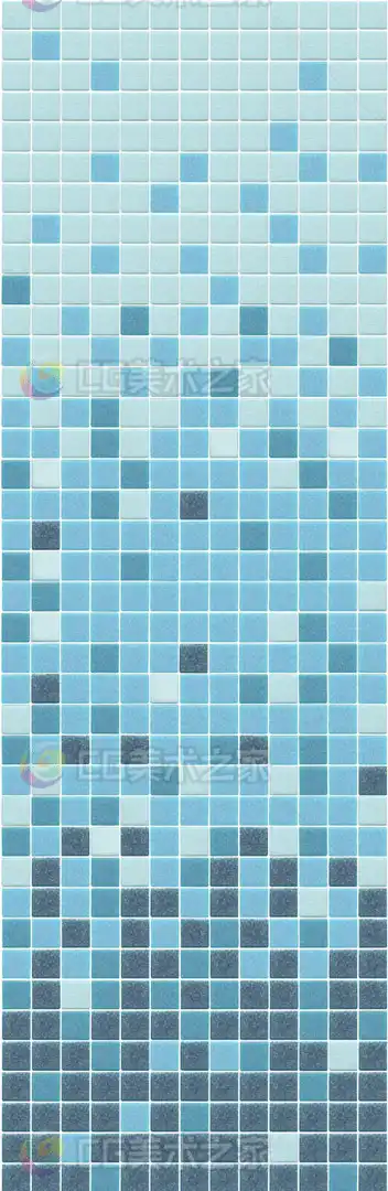 蓝色系马赛克贴图