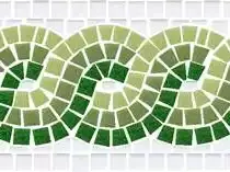 绿色系波浪纹马赛克贴图