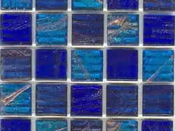 蓝色系带纹马赛克贴图