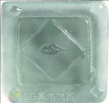 绿色带菱形叶子纹理马赛克贴图