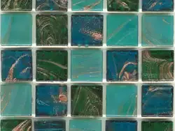 蓝绿色带棕纹马赛克贴图