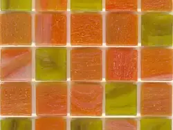 橙绿色混色马赛克贴图