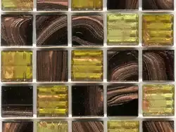 黄棕色系带纹马赛克贴图