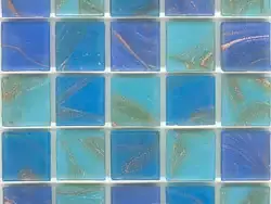 蓝绿色系带纹马赛克贴图